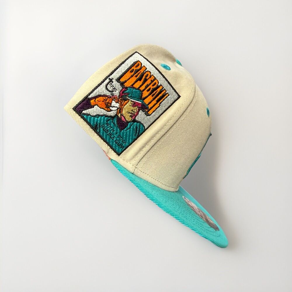 Mitchell & Ness Seattle Mariners Topps Baseball Card Fitted Hat 7 1/8 NWT Rare